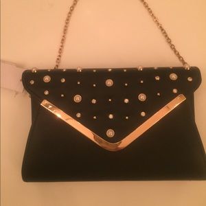 Evening bag with pearl detail